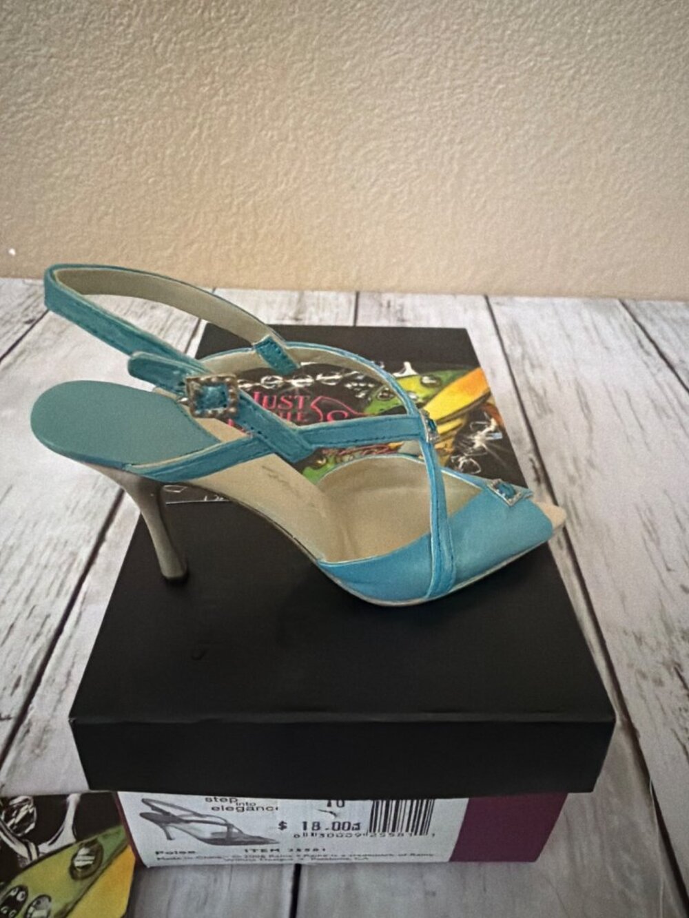 2006 Just the Right Shoe by Raine "Poise" Mini Shoe Figurine #25581 NEW w/Box - Picture 7 of 13